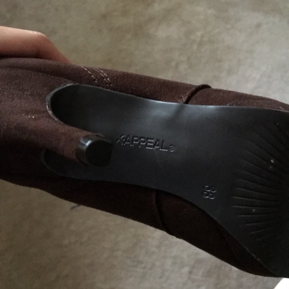 X-Appeal Derby brown ankle booties - Picture 6 of 6